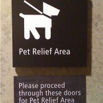 SEA relief area sign SEA relief area sign