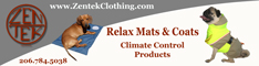 Zentek Clothing -- Relax Mats & Coats -- Climate Control Products -- 206.784.5038