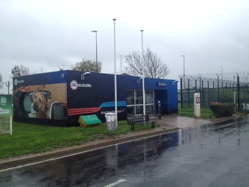The Pet Control Point building, as it looks on a rainy early November day, approached at a high rate of speed.