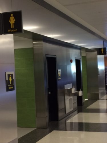 Now you can see the door the pet relief area — or can you? Better signage is needed, JFK T4 folks!